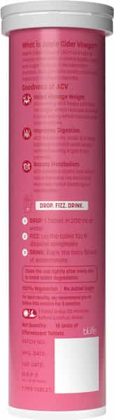 Hk Vitals Apple Cider Vinegar 750Mg (Watermelon | 15 Effervescent Tablets)