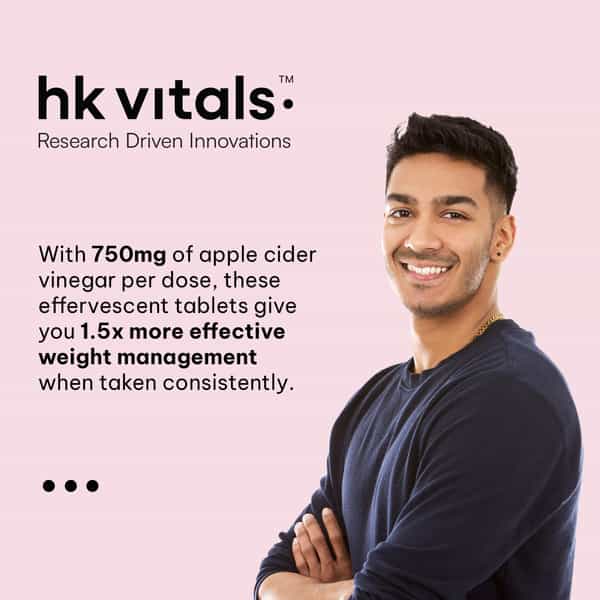 Hk Vitals Apple Cider Vinegar 750Mg (Watermelon | 15 Effervescent Tablets)