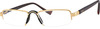 Klar Eye Half Rim Rectangle Reading Glasses Men And Women +0.75 To +3.50+1.25 Power Yellow Gold