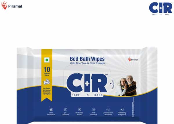 Cir Bed Bath Wipes 10S