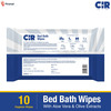Cir Bed Bath Wipes 10S