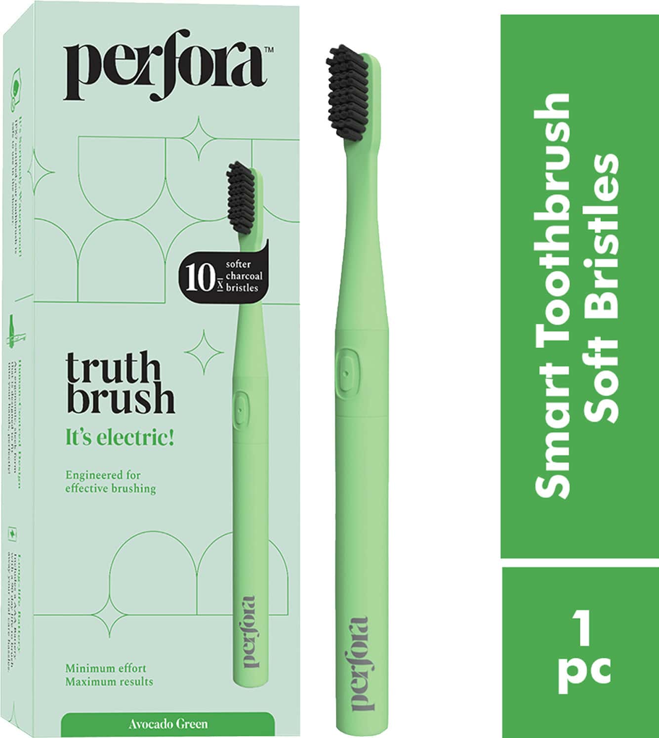 Perfora Electric Toothbrush With 2 Modes - Avocado Green