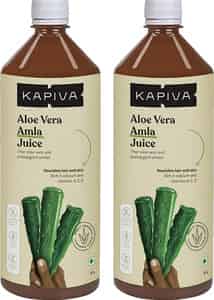 Kapiva Aloe Vera + Amla Juice (2l)|cold-pressed Juice For Glowing Skin & Metabolism|super Saver Pack
