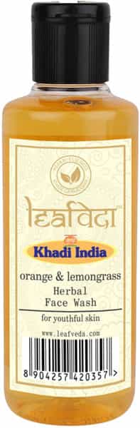 Khadi Leafveda Orange And Lemongrass Face Wash 210 Ml