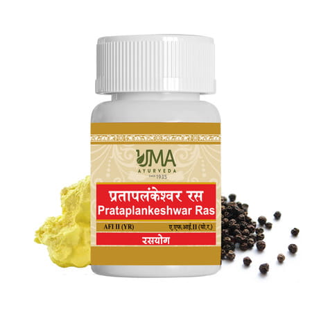 Uma Ayurveda Prataplankeshwar Ras Ayurvedic Tablets 80 Tab