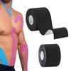 Healthtrek Kinesiology Tape For Pain (Pack Of 1 | Black | 5 M X 5 Cm)