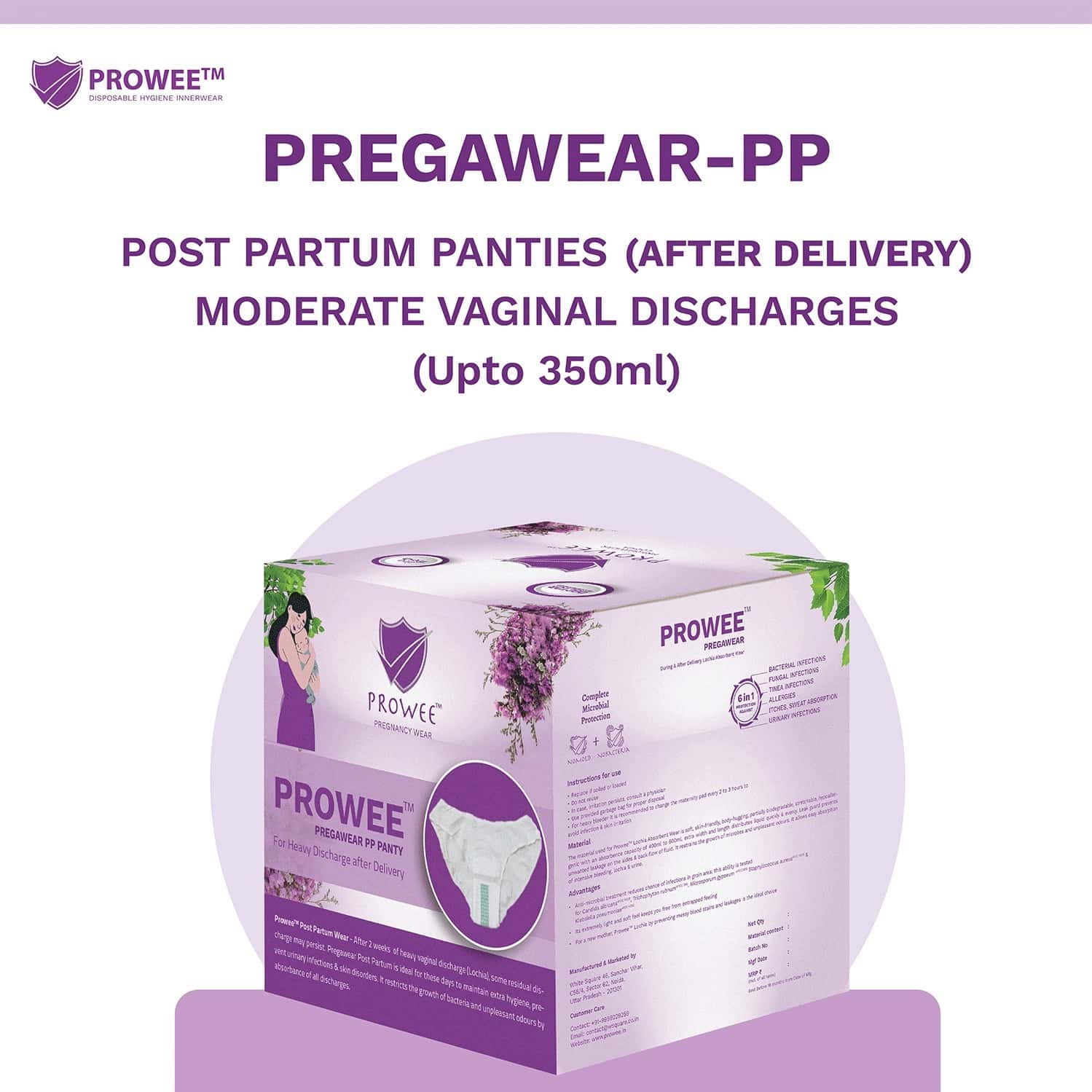 Buy PROWEE WOMEN'S DISPOSABLE POSTPARTUM HEAVY DISCHARGE PANTY M