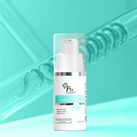 Fixderma Pore Minimizer Face Serum | 20% Niacinafmide For Minimizing Enlarged Pores Over Time - 10g