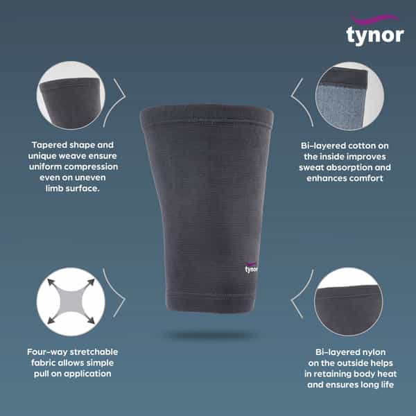 Tynor Thigh Support Grey Large 1 Unit