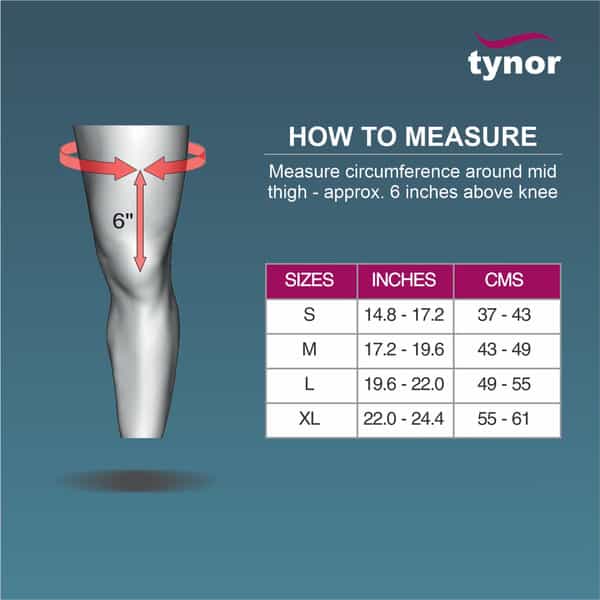 Tynor Thigh Support Grey Large 1 Unit