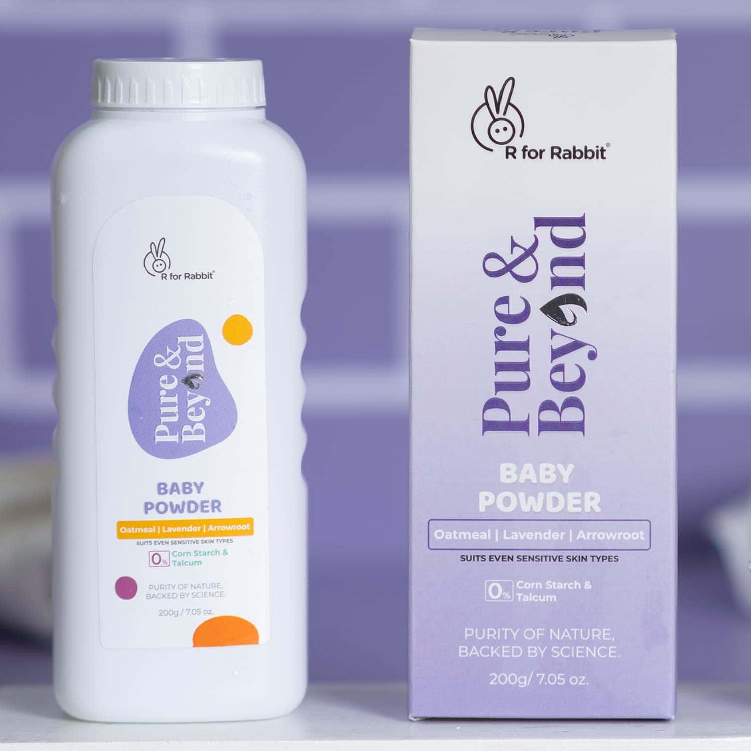 R For Rabbit Baby Powder 200g Pure & Beyond Natural|No Corn Starch, Talc Free, Suits Sensitive Skin