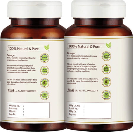 Vedikroots Brahmi + Shilajit 60 Capsules For Performance Booster Combo