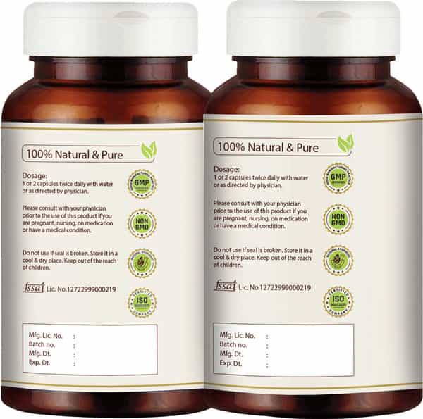 Vedikroots Brahmi + Shilajit 60 Capsules For Performance Booster Combo