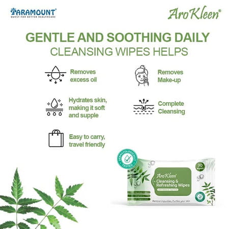 Aro Kleen Facial Wet Wipes 30 Pcs Per Packet Pack Of 6