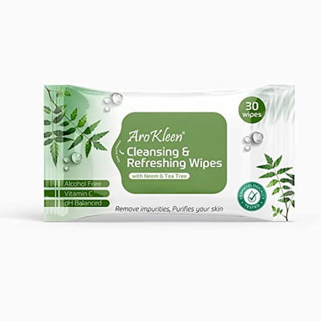 Aro Kleen Facial Wet Wipes 30 Pcs Per Packet Pack Of 6