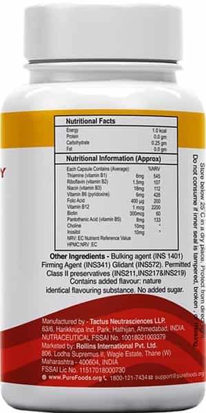 Purefoods Vitamin B-Complex - 60 Capsules