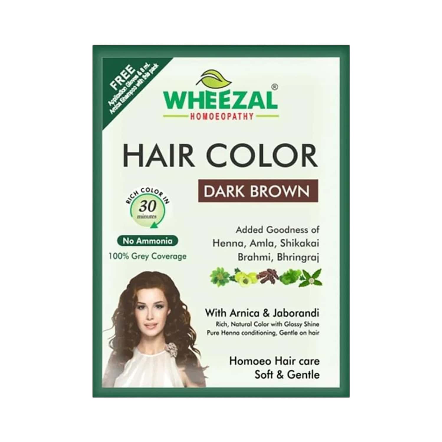 Wheezal Dark Brown Hair Colour 12 Pouch In 1 Box