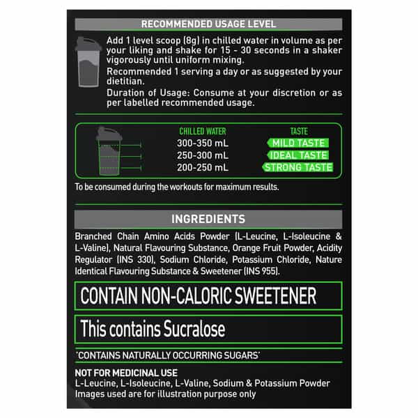 Muscleblaze Bcaa Pro, Powerful Intra Workout | 5G Vegan Bcaas & 500 Mg Electrolytes (Litchi, 240 G)
