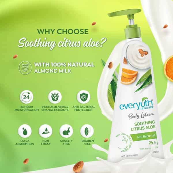 Everyuth Naturals Body Lotion Soothing Citrus Aloe 500Ml