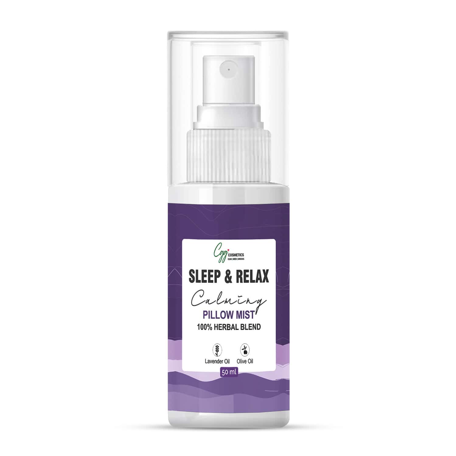Cgg Cosmetics Sleep & Relax Calming Pillow Mist 100 % Herbal Oil Bland 50 Ml