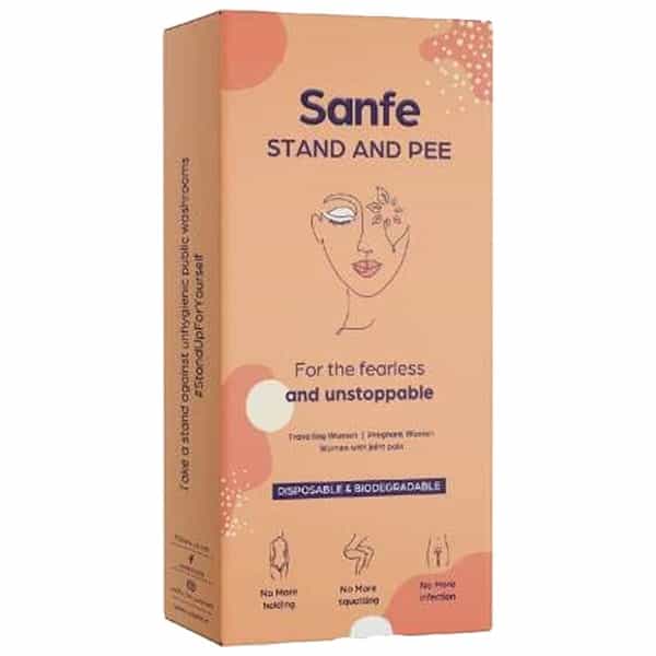 Sanfe Stand And Pee Disposable Female Urination Device For Women - 40 Funnels
