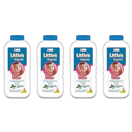 Little'S Organix Gentle Baby Powder I Free From Parabens & Phthalates 400g White X Pack Of 4