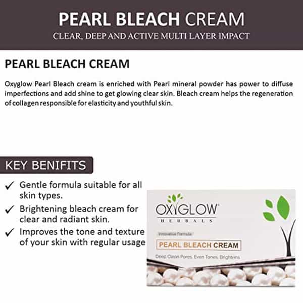 Oxyglow Herbals Bleach Cream Pearl 300 Gram