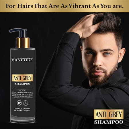 Mancode Anti Grey Shampoo (250gm)