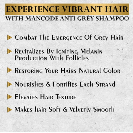 Mancode Anti Grey Shampoo (250gm)