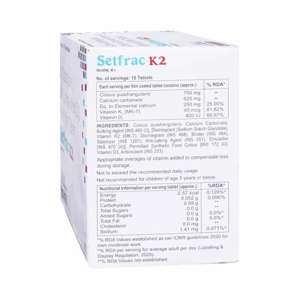 Setfrac K2 Strip Of 15 Tablets