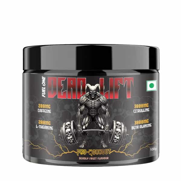 Fuel One Dead-Lift Pre Workout (Deadly Fruit | 100G | 13 Servings) | 200Mg Caffeine
