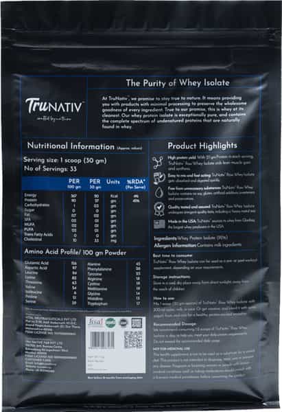 Trunativ Raw Whey Isolate