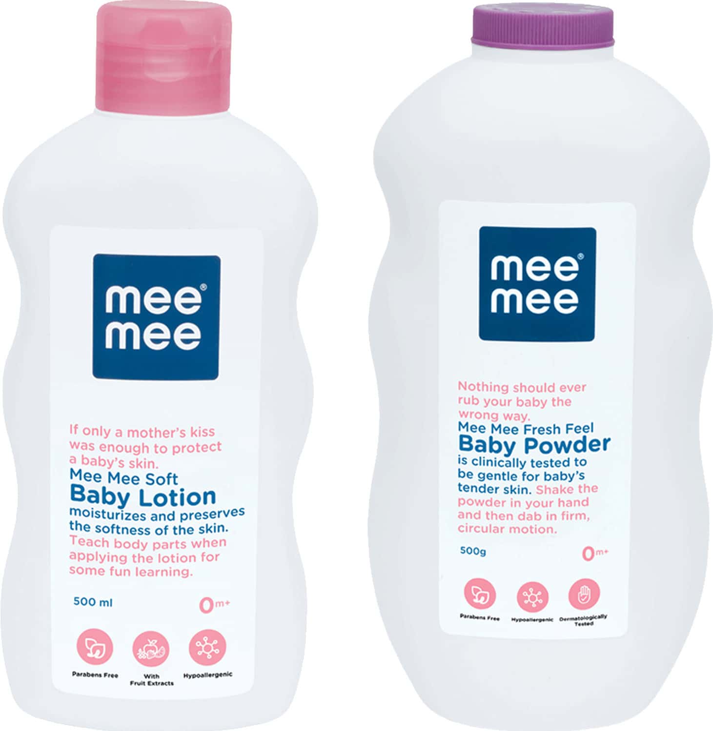 Mee Mee Soft Baby Lotion And Fresh Feel Baby Powder (500 Ml)