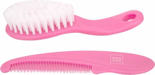 Mee Mee Soft Comb Brush Set (Pink)