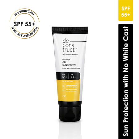 Deconstruct Lightweight Gel Sunscreen- Spf 55+ | Pa+++ (50 Gm)