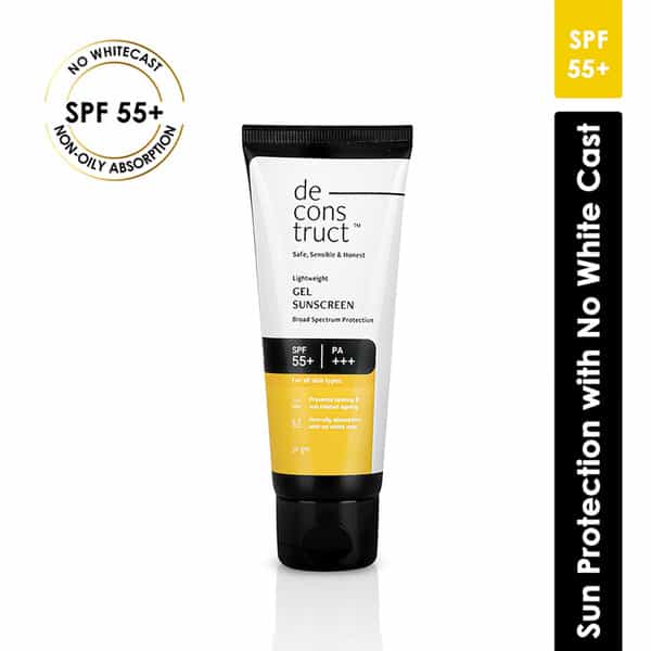Deconstruct Lightweight Gel Sunscreen- Spf 55+ | Pa+++ (50 Gm)