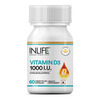 Inlife Vitamin D3 Cholecalciferol Supplement For Men Women 1000 Iu - 60 Liquid Filled Capsules