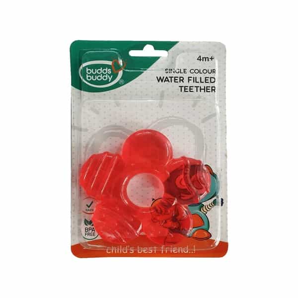 Buddsbuddy Single Colour Water Filled Teether 1Pc - Blue