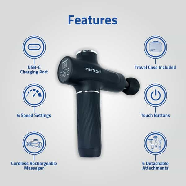 Medtech Massage Gun Massager Gmv1