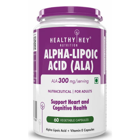 Healthyhey Nutrition Alpha Lipoic Acid Gluten-Free And Non Gmo - (60 Capsules)
