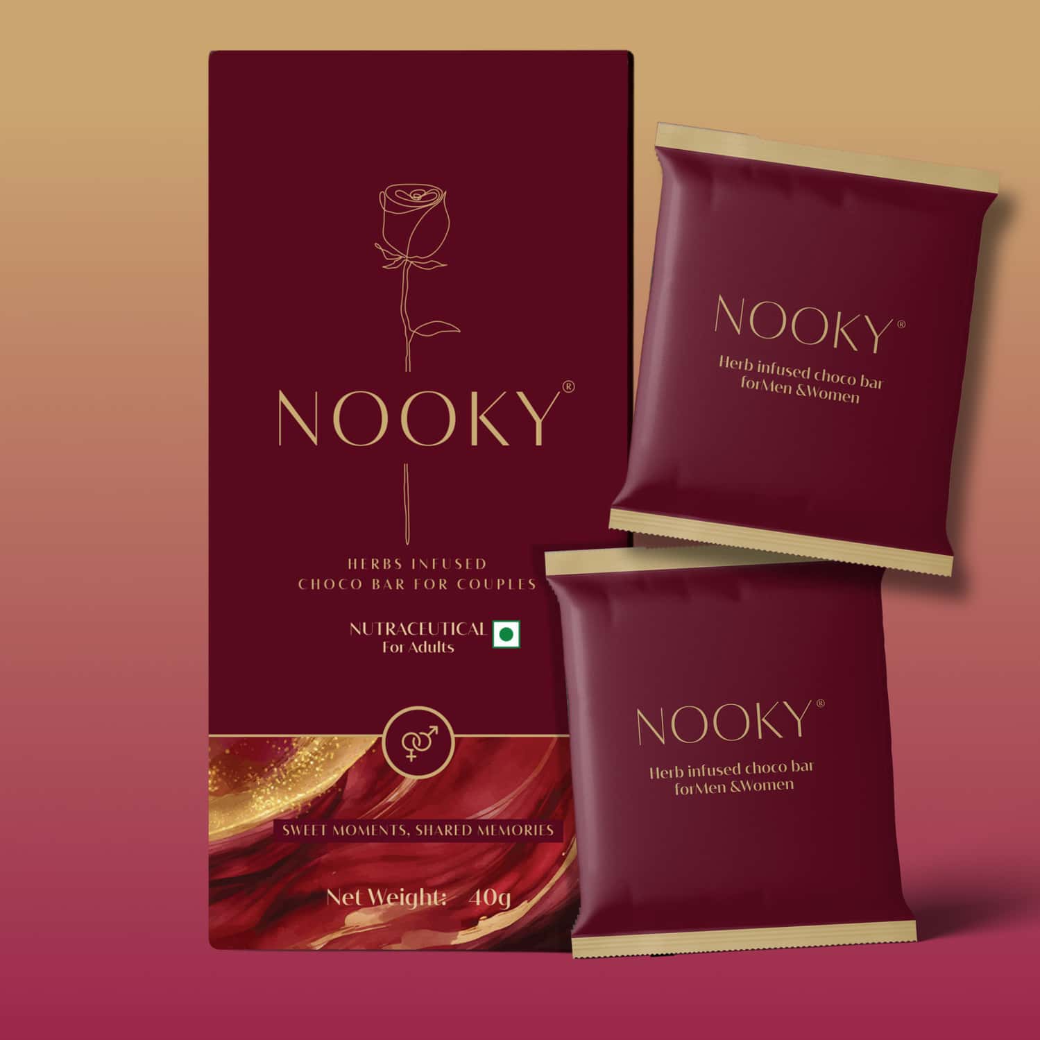 Nooky Mood Enhancing Chocolate For Men & Women - 40gms