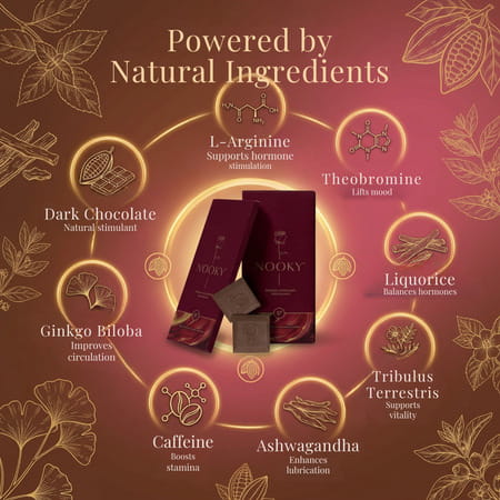 Nooky Mood Enhancing Chocolate For Men & Women - 40gms