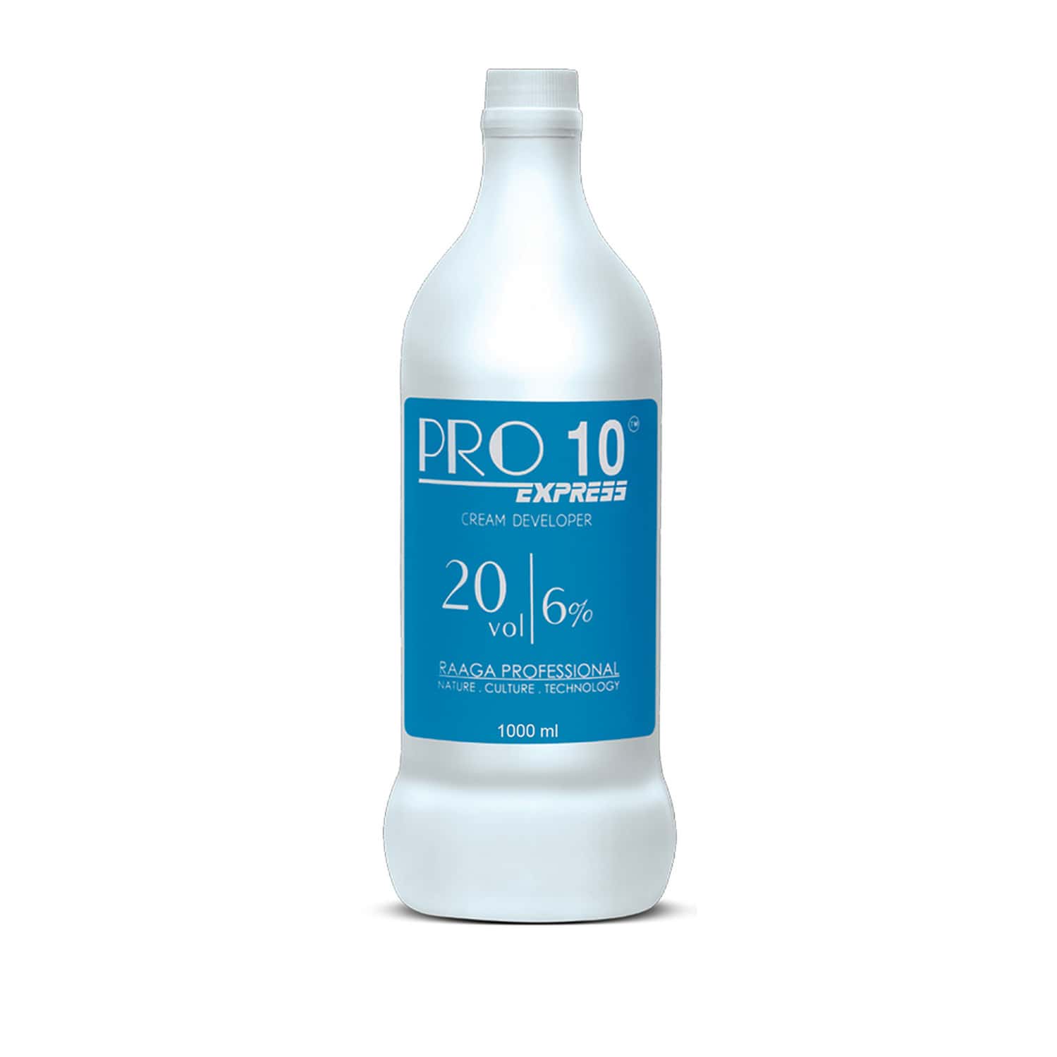 Raaga Professional Pro 10 Express 6% Cream Developer | 20 Vol | 1000 Ml