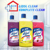 Lizol Disinfectant Surface & Floor Cleaner | Citrus 2L With Citrus Floor Cleaner - 500 Ml