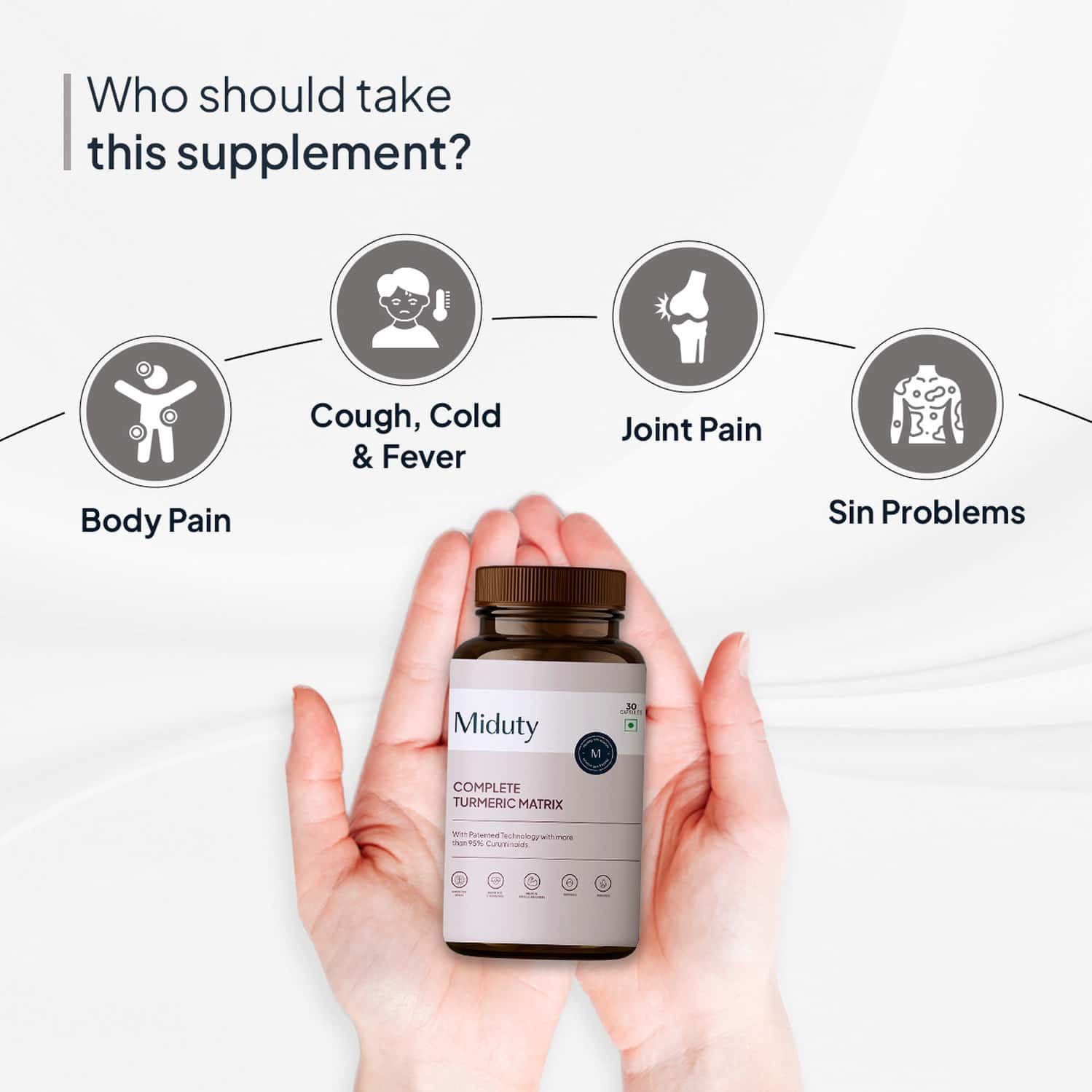 Buy MIDUTY PALAK NOTES COMPLETE TURMERIC MATRIX CURCUMIN CAPSULES FOR ...