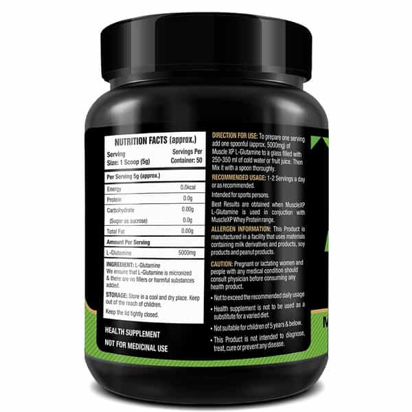 Musclexp L-Glutamine Powder 250G + Omega 3 Advanced Fish Oil 60 Softgels