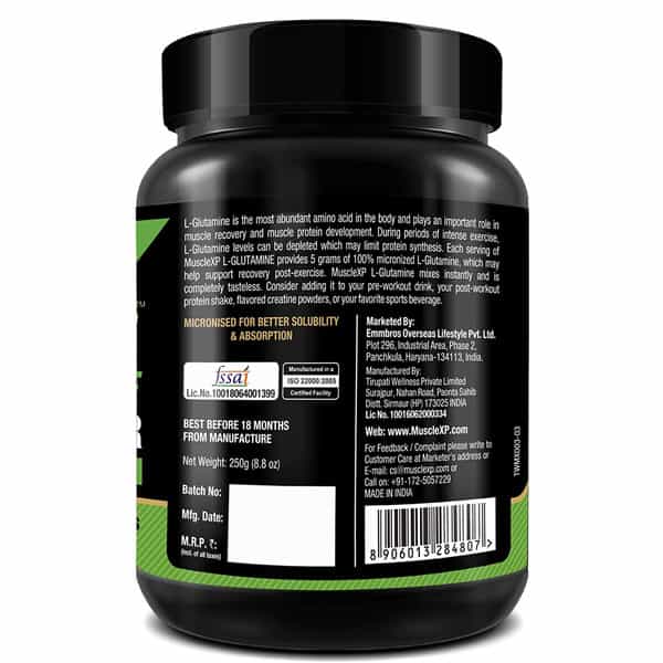 Musclexp L-Glutamine Powder 250G + Omega 3 Advanced Fish Oil 60 Softgels