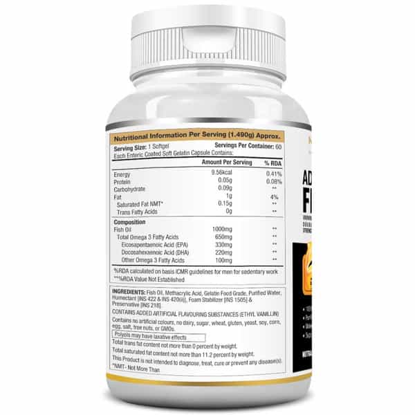 Musclexp L-Glutamine Powder 250G + Omega 3 Advanced Fish Oil 60 Softgels