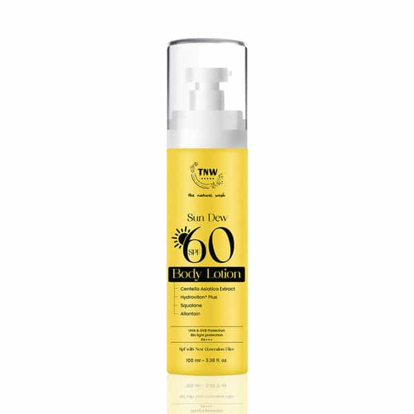 Tnw The Natural Wash Sun Dew Spf 60 Body Lotion | Hydration & Uv Protection 100 Ml