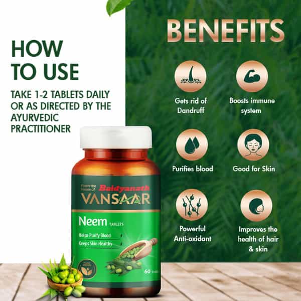 Vansaar Neem Tablets60 Tablet